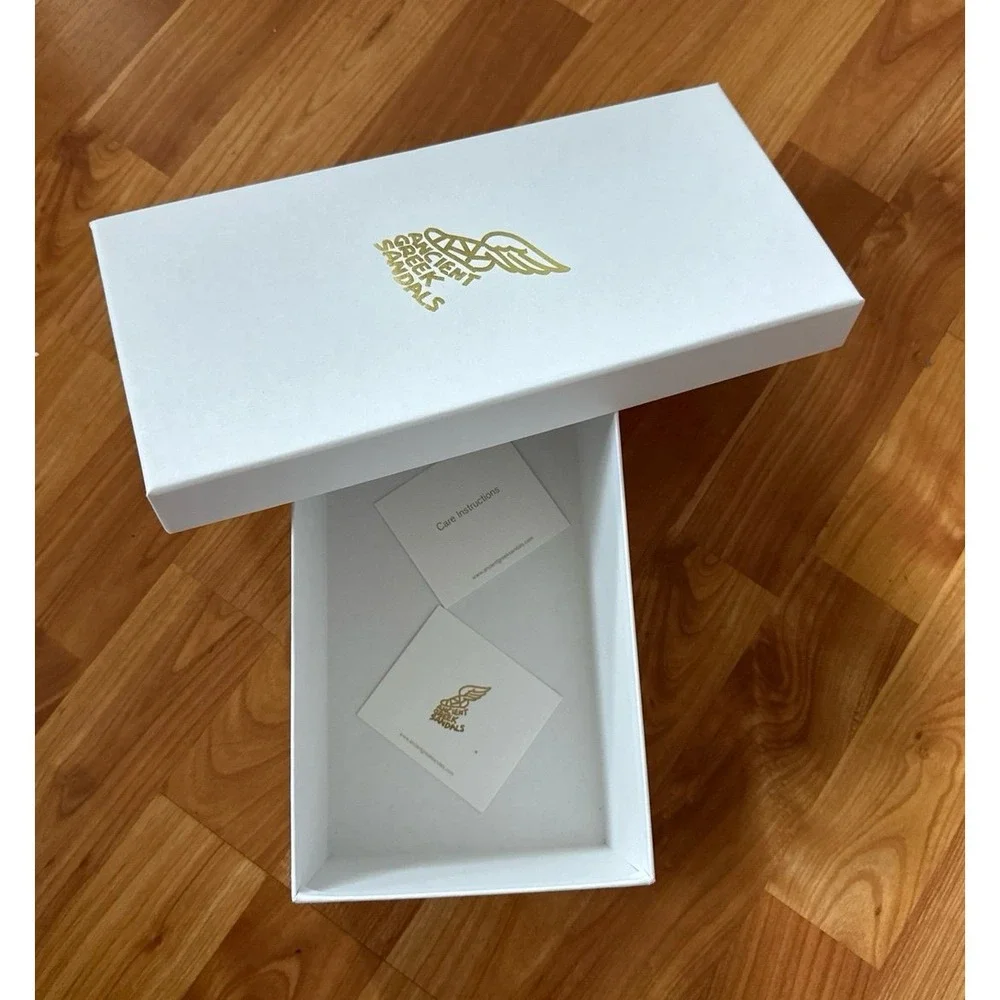 Ancient Greek Sandals empty shoe box‎